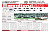 MIERCURI | 12 octombrie 2011 | anul XIV, nr. 196 (3665 ... · Acesta este spiritul Universităţii Cluj peste12.000 de cititori/ediţie CLUJ-NAPOCA 160C Detalii în pagina 2 ECONOMIE