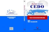 31.14.23.6531.14.23.65/files/files/Revista JurisClasor CEDO Anul I - 2011.pdf · JurisClasor CEDO 5 Director editorial: jud. Ionuþ MILITARU – Tribunalul Bucureºti Redactor-ºef: