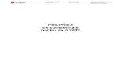 Politica de contabilitate 2012 - site. de contabilitate...¢  POLITICA de contabilitate pentru anul 2012