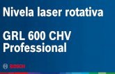 Nivela laser rotativa GRL 600 CHV Professional · ip (clasa protectie la praf si lichide) ip68 domeniu de autonivelare ±5° panta maxima, pe doua axe 8.5% turatie laser 150 / 300