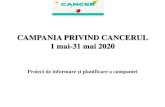 CAMPANIA PRIVIND CANCERUL MAI 2020 - Centrul de Calcul€¦ · La nivelul UE, cancerul pulmonar continuăsăfie cea mai frecventăcauzăde deces dintre toate cancerele în rândul