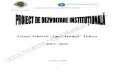 Liceul Teoretic „Ion Creangă” Tulcealicioncreangatl.ro/images/fisieresite/Legislatie/doc noi/PDI _Liceu de... · Argument Prezentul proiect de dezvoltare instituţională, pentru