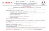 CALOR – SRL calor[1].pdf/promotie... · - Boilere, Acumulatoare, Vase de expansiune - Regulatoare de temperatură, vane și servomotoare - Robineți / armături Prețurile sunt