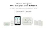 Kit casa inteligenta PNI SmartHome SM400 · 2017. 3. 27. · Kit casa inteligenta PNI SmartHome SM400 cu functie de sistem de alarma si monitorizare acces prin internet Manual de