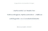 Aplicatii si teste la Tehnologia Aplicatiilor Office ... · Universitatea Titu Maiorescu Facultatea de Finante- Banci, Contabilitate si Administrarea Afaceri Page 3 of 162 Lucrarea