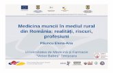 Medicina muncii în mediul rural din România: realități ...pscr.romtens.ro/public/download/conferinta_nation... · Medicina muncii în mediul rural din România: realități, riscuri,