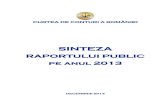 SINTEZA - Curs de GuvernareActivităţile de audit public extern şi control Potrivit Programului de activitate a Curţii de Conturi pe anul 2014 departamentele şi camerele de conturi