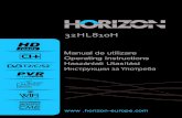 horizon-europe.com · • Volumul excesiv în căşti şi căşti auriculare poate duce la pierderea auzului. •Asiguraţi-vă că nu există surse de foc deschis, precum lumânări