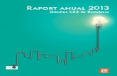 Raport anual 2013 - CEZ Romania...prime, furnizează energie electrică, termică și gaze naturale către consumatorii finali și oferă și servicii auxiliare. Portofoliul de producţie