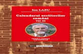 Ion Lazu - tipomoldova.ro scriitorilor romani Vol 3.pdf · LAZU, ION. Calendarul scriitorilor români/ Ion Lazu. - Iaşi: Tipo Moldova, 2014 . 3 vol. ISBN 978-606-676-536-7 Vol 1.