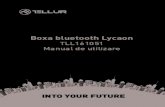 Boxa bluetooth Lycaon TLL161051 Manual de utilizare … · Veriﬁcati daca exista pereti, metal sau alte materiale care pot interfera cu conexiunea Bluetooth (Bluetooth este o tehnologie