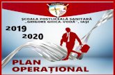 Plan operațional 2019scoalasanitara-iasi.ro/.../10/Plan-operational-2019...Plan operațional 2019-2020 2 ... propriu. Manual intern de evaluare a calității. Plan operațional 2019-2020