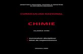 CHIMIE - mecc.gov.md · Disciplina Chimie pentru clasele a X-a - a XII-a, prezentată în plan pedagogic în Curricu-lumul dat, are un rol important în formarea și dezvoltarea personalității