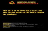 PISA 2018: CE NE SPUN NOILE REZULTATE PISA DESPRE …solidaritate-sociala.ro/wp-content/uploads/2020/06/pisa... · 2020. 6. 8. · și de dimensiunea localității în care se află