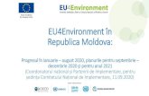 EU4Environment în Republica Moldova€¦ · prioritare în Moldova; Atelier național de validare(T1, 2021); Asistență tehnică pentru evaluarea a min 8 (opt) strategii de afaceri