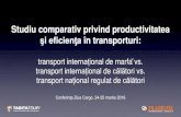 Studiu comparativ privind productivitatea · 2019. 12. 4. · Studiu comparativ privind productivitatea şi eficienţa în transporturi: transport internațional de marfăvs. transport