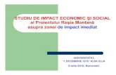STUDIU DE IMPACT ECONOMIC ŞI SOCIAL al Proiectului Roşia … · 2012. 2. 26. · STUDIU DE IMPACT ECONOMIC ŞI SOCIAL al Proiectului Roşia Montană asupra zonei de impact imediat