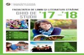 FACULTATEA DE 2018.pdf · GHID DE STUDII 2017-2018 Bucureşti, Splaiul Unirii nr. 176, sector 4 ... spiritual principiului multiculturalismului. Universitatea aplică, de asemenea,