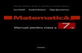 Manual pentru clasa a -a · 2020. 8. 6. · Matematică: Manual pentru clasa a VII-a / Ion Achiri, Andrei Braicov, Olga Şpuntenco; comisia de evaluare: Dorin Afanas [et al.]; Ministerul