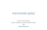 Sisteme centrate de lentile subțiri - Fizica de liceu ...€¦ · Luneta Instrumente optice. D ©2018 Caracteristici ale instrumentelor optice •Mărirea transversal ...