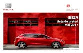 Lista de preturi Mai 2017 - Moldotrans Auto...2017/06/01  · / 2 NIVELE DE ECHIPARE / MOTORIZARI Motor Cutie Viteze Cod Model Pret fara TVA (EUR) Pret cu TVA (EUR) REFERENCE 1.0 MPI