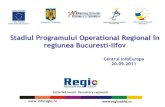 Stadiul Programului Operational Regional în POR...- 5 proiecte in implementare pentru 2 PIDU in sector 2 - Beneficiar: Consiliul local al sectorului 2 Bucuresti - Suma totala solicitata: