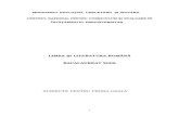BACALAUREAT 2020 - eBacalaureat.ro - Bac oral lb romana 2009 · 2012. 1. 19. · bacalaureat, a competenţelor de evaluat şi a conţinuturilor din domeniile: A. literatura română,