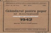 al Asociaţiunii - BCU Clujdocumente.bcucluj.ro/web/bibdigit/periodice/... · Biblioteca poporală a Asociaţiunii „Astra". Anul al 32-lea. Nr. 271. 1941. Calendarul pentru p o
