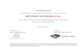 BITTNET SYSTEMS S.A. · 2018. 11. 27. · Cosmote. Acesta a fost primul mare contract pe care Bittnet l-Memorandum admitere la tranzactionare in cadrul ATS a obligatiunilor emise