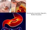 Afecțiunile tractului digestiv. Bolile ficatului. · 2020. 11. 4. · Cancerul gastric este precedat cel mai frecvent de stăride precancer ca ulcerul gastric cronic (ulcer-cancer),