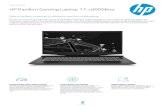 HP Pavilion Gaming Laptop 17-cd0006nq · Lasă sunetul să te impresioneze. DDR4 R AM Conceput pentru a funcţiona mai eficient şi mai fiabil la viteze mai mari, DDR4 este viitorul