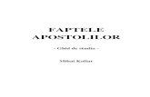 FAPTELE APOSTOLILOR · 2020. 5. 31. · Faptele Apostolilor - Ghid de studiu Mihai Kollar 3 2. Data scrierii 60 – 62 d.C. în Roma 1. Înainte de distrugerea Ierusalimului în anul