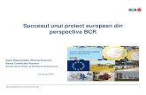 Succesul unui proiect european din perspectiva BCR 22 06 2015 v4x · 2015. 6. 22. · 22 Iunie 2015 Ioana Gheorghiade, Director Executiv ... Absorbtie 31.05.2015 2007-2013 • Fonduri