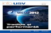 infousv - Universitatea „Ștefan cel Mare” din Suceava · 2018. 1. 15. · iunie 2012 / info USV / 3 Ediţia a 9 - a 28 - 30 Iunie 2012, FIESC, Suceava, România Towards a Sustainable