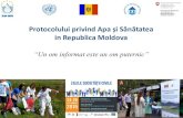 in Republica Moldova - UNECE · 2016. 6. 7. · • Peste 500 cetateni informati in cadrul a 3 evenimente dedicate societatii civile in RM, • Elaborare Spot Video dedicat protocolului