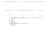 EXAMENUL DE BACALAUREAT NAȚIONALlpspetrachetriscu.ro/Documente/doc EN 2020/Anexa_2... · 2020. 5. 23. · Anexa nr. 2 la Ordinul MEC nr. _____ privind aprobarea programelor pentru