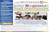 Newsletter ADR Sud Muntenia · PDF file ADR Sud Muntenia a demarat cursurile de formare profesională pentru administraţia publică locală din Sud Muntenia paginile 2-3 Buletin Informativ