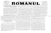 P< HB U . 18.— ÜOT. P« o lună . . 2.40 „ Pe jumătate an 14 ...documente.bcucluj.ro/web/bibdigit/periodice/romanul/1915/...Limba dip'omaticâ în Balcani. Probabil va fi limba