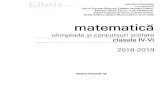 Matematica - Clasele 4-6 - Olimpiade si concursuri scolare ... · olimpiade si concursuri scolare clasele IV-VI 2018-2019 Editura Paralela 45 Libris Respect pentru oameni cärti .