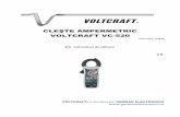 122918 Cleste ampermetric Voltcraft VC-520 · 2015. 9. 1. · CLEŞTE AMPERMETRIC VOLTCRAFT VC-520 Cod produs: 122918 RO Instrucțiuni de utilizare VOLTCRAFT® în România prin GERMAN