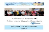 Miastenia Gravis România Raport de activitate 2019 · 2021. 1. 23. · cu miastenia gravis şi bolile înrudite (Lambert Eaton, Sindroamele Miastenice Congenitale), membrii familiilor,