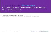 MedTech Europa Codul de Practici Etice în Afaceri · 2020. 11. 20. · 2 Conținut INTRODUCERE 3 Promovăm o industrie etică 3 Legislație relevantă 4 Scopurile și Principliile
