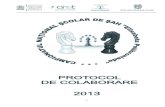 PROTOCOL DE COLABORARE...Organizarea campionatului national scolar de sah "Elisabeta Polihroniade", pentru elevii si elevele (sub 14 ani) din Invatamantul gimnazial - echipe mixte,