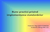 Bune practici privind implementarea standardelor...vocațional/tehnic pentru anii 2013-2020, aprobată prin otărîrea Guvernului nr.97 din 01.02.2013; 3) Nomenclatorului domeniilor
