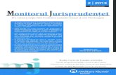 Revistă bilunară Monitorul Jurisprudenţeienciclopediajurispen.freewb.ro/feltolt/Nr._2_Monitorul... · 2013. 6. 7. · Curtea de apel Constanţa, decizia civilă nr. 673 din 10