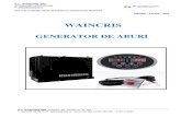 WAINCRIS · 2020. 1. 9. · Generatoarele de abur "Waincris" sunt disponibile în specificațiile de la 3kW la 12kW și sunt echipate cu OC-un controler inteligent. Cu aceasta nu