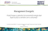 Management Energetic - Valoare impreuna · 2020. 4. 2. · Oferim soluţii integrate complete de creștere a eficienței energetice prin: Suntem certificațiANRE pentru audit energetic
