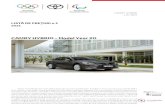 CAMRY HYBRID Model Year 20 - Toyota RO...Sistemul de avertizare la parasirea benzii Dacă mașina deviaza involuntar de la centrul benzii de rulare, sistemul de asistare a direcției