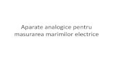 Aparate analogice pentru masurarea marimilor electricectmcroman.ro/wp-content/uploads/2020/03/Masurarea-mar... · 2020. 3. 27. · Aparate analogice pentru masurarea marimilor electrice