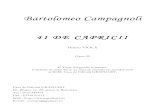 41 DE CAPRICII - Libraria Muzicala · 2016. 6. 17. · Cele 41 de Capricii (Studii) op. 22 – compuse de Campagnoli pentru violă – sunt considerate o operă pedagogică clasică